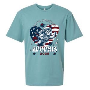 Funny Cat Astronaut Asteroid 99942 Apophis 2029 Cute Gift Sueded Cloud Jersey T-Shirt