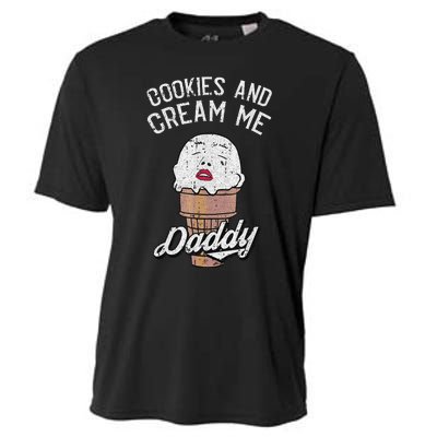 Funny Cookies And Cream Me Halloween Daddy Lazy Humor Horror Cooling Performance Crew T-Shirt