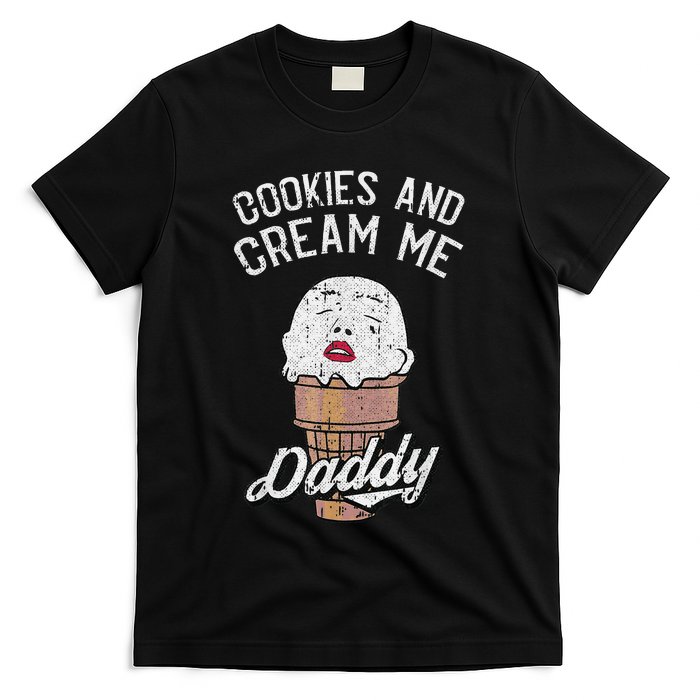 Funny Cookies And Cream Me Halloween Daddy Lazy Humor Horror T-Shirt