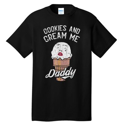 Funny Cookies And Cream Me Halloween Daddy Lazy Humor Horror Tall T-Shirt