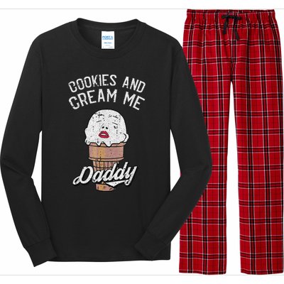 Funny Cookies And Cream Me Halloween Daddy Lazy Humor Horror Long Sleeve Pajama Set