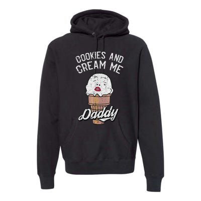 Funny Cookies And Cream Me Halloween Daddy Lazy Humor Horror Premium Hoodie