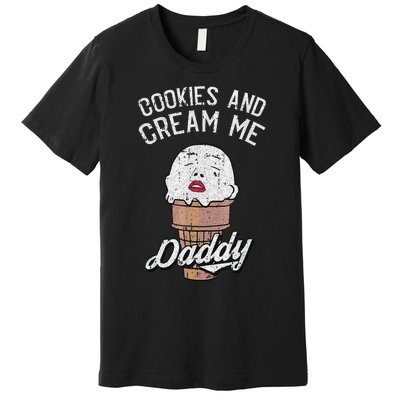 Funny Cookies And Cream Me Halloween Daddy Lazy Humor Horror Premium T-Shirt