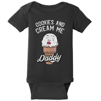 Funny Cookies And Cream Me Halloween Daddy Lazy Humor Horror Baby Bodysuit