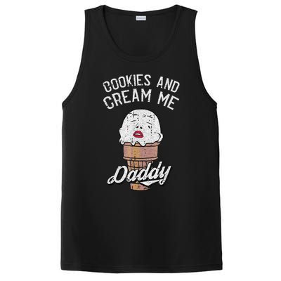 Funny Cookies And Cream Me Halloween Daddy Lazy Humor Horror PosiCharge Competitor Tank