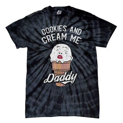 Funny Cookies And Cream Me Halloween Daddy Lazy Humor Horror Tie-Dye T-Shirt