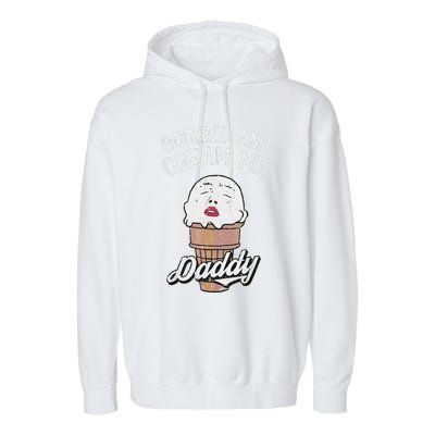 Funny Cookies And Cream Me Halloween Daddy Lazy Humor Horror Garment-Dyed Fleece Hoodie