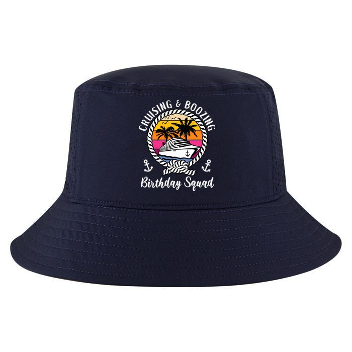 Funny Cruising and Boozing Birthday Cruise Birthday Squad Cool Comfort Performance Bucket Hat