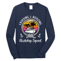 Funny Cruising and Boozing Birthday Cruise Birthday Squad Long Sleeve Shirt