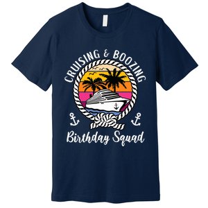 Funny Cruising and Boozing Birthday Cruise Birthday Squad Premium T-Shirt