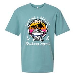 Funny Cruising and Boozing Birthday Cruise Birthday Squad Sueded Cloud Jersey T-Shirt