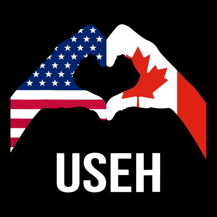 Funny Canada American Flag Us Eh Cooling Performance Crew T-Shirt