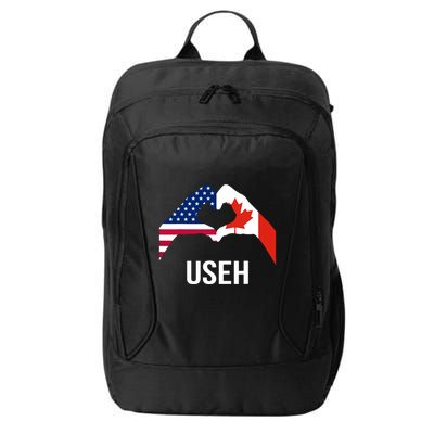 Funny Canada American Flag Us Eh City Backpack