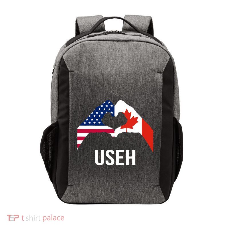 Funny Canada American Flag Us Eh Vector Backpack