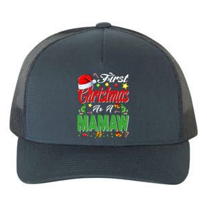 First Christmas As A Mamaw Santa Hat Pajama Xmas Gift Yupoong Adult 5-Panel Trucker Hat