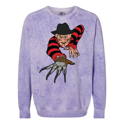 Freddy Creeping At You Colorblast Crewneck Sweatshirt