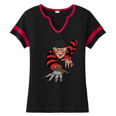 Freddy Creeping At You Ladies Halftime Notch Neck Tee