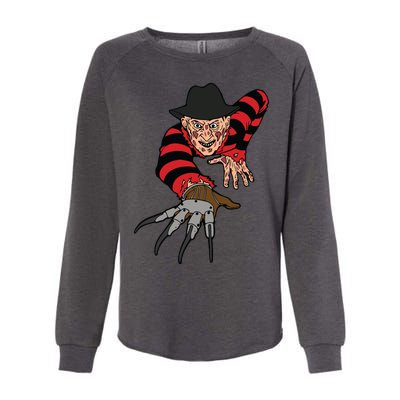 Freddy Creeping At You Womens California Wash Sweatshirt