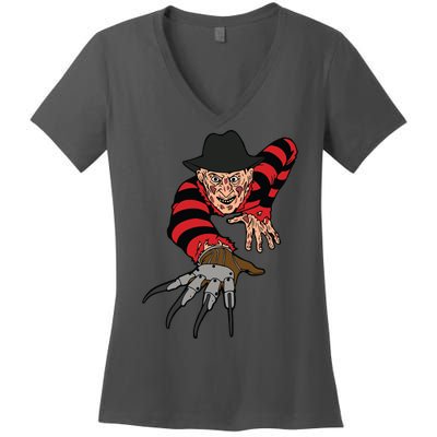 Freddy Creeping At You Women's V-Neck T-Shirt