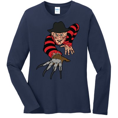 Freddy Creeping At You Ladies Long Sleeve Shirt