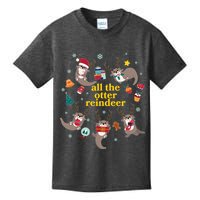 Funny Christmas All The Otter Reindeer Kids T-Shirt