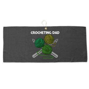 Funny Crocheting Art For Dad Crochet Handicraft Lovers Funny Gift Large Microfiber Waffle Golf Towel