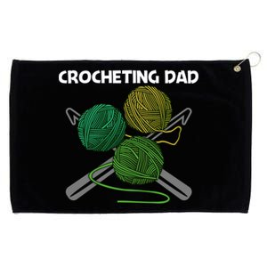 Funny Crocheting Art For Dad Crochet Handicraft Lovers Funny Gift Grommeted Golf Towel