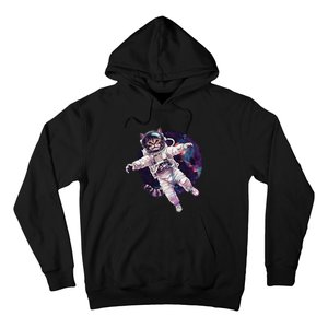 Funny Cat Astronaut In Space Gift Hoodie