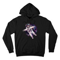 Funny Cat Astronaut In Space Gift Hoodie