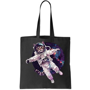 Funny Cat Astronaut In Space Gift Tote Bag