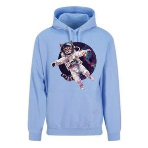 Funny Cat Astronaut In Space Gift Unisex Surf Hoodie