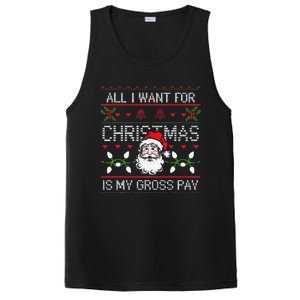 Funny Christmas All I Want Is My Gross Pay Funny Holiday PosiCharge Competitor Tank