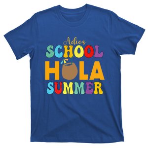 Funny Cute Adios School Hola Summer Lovley Groovy Design Cool Gift T-Shirt