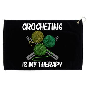 Funny Crocheting Art Crochet Handicraft Lovers Cool Gift Grommeted Golf Towel