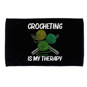 Funny Crocheting Art Crochet Handicraft Lovers Cool Gift Microfiber Hand Towel