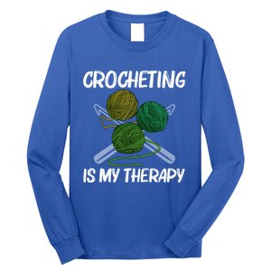 Funny Crocheting Art Crochet Handicraft Lovers Cool Gift Long Sleeve Shirt