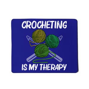 Funny Crocheting Art Crochet Handicraft Lovers Cool Gift Mousepad