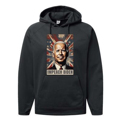 Funny Conservative Anti Joe Biden Performance Fleece Hoodie