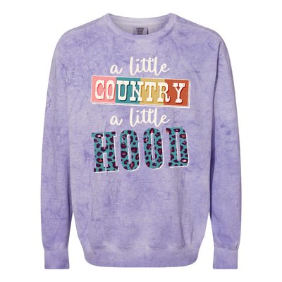 Funny Cute A Little Country A Little Hood Colorblast Crewneck Sweatshirt