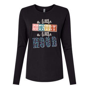 Funny Cute A Little Country A Little Hood Womens Cotton Relaxed Long Sleeve T-Shirt