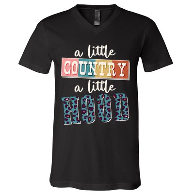 Funny Cute A Little Country A Little Hood V-Neck T-Shirt