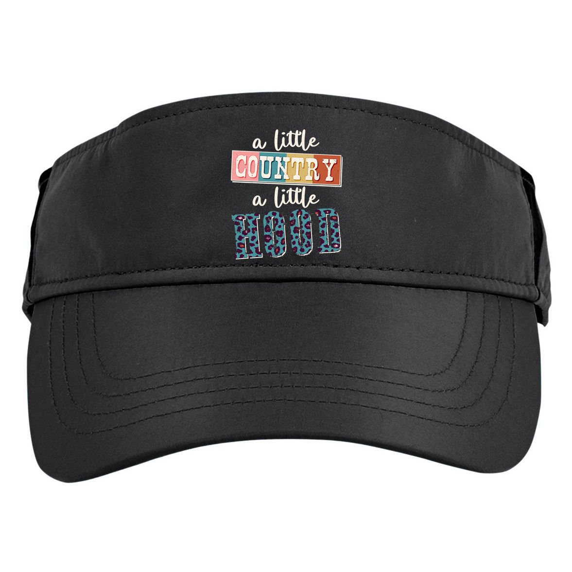 Funny Cute A Little Country A Little Hood Adult Drive Performance Visor
