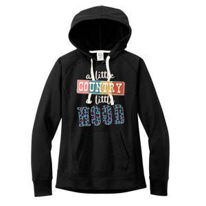 Funny Cute A Little Country A Little Hood Women's Fleece Hoodie