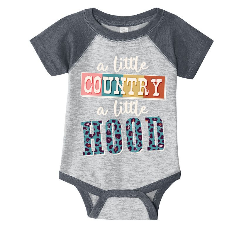 Funny Cute A Little Country A Little Hood Infant Baby Jersey Bodysuit