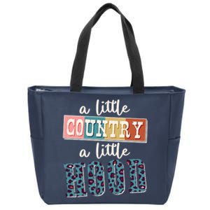 Funny Cute A Little Country A Little Hood Zip Tote Bag