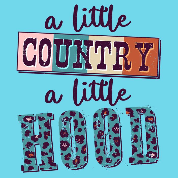 Funny Cute A Little Country A Little Hood Button