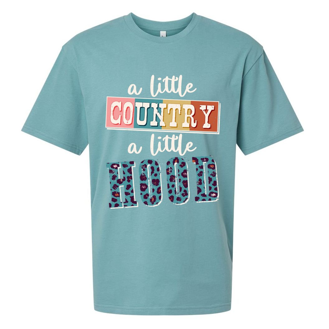Funny Cute A Little Country A Little Hood Sueded Cloud Jersey T-Shirt