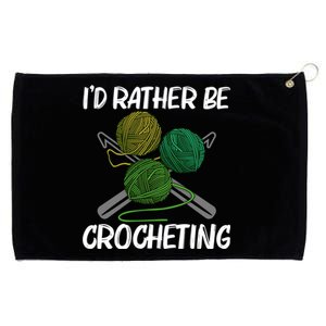 Funny Crocheting Art Crochet Handicraft Lovers Gift Grommeted Golf Towel