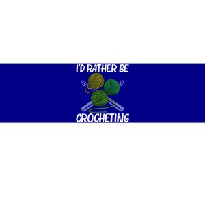 Funny Crocheting Art Crochet Handicraft Lovers Gift Bumper Sticker