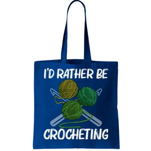 Funny Crocheting Art Crochet Handicraft Lovers Gift Tote Bag